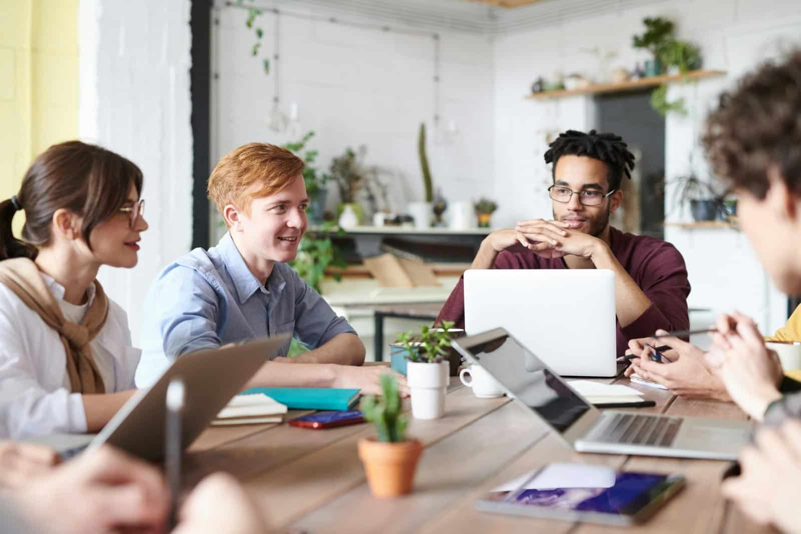 Gorup of Employees working Together